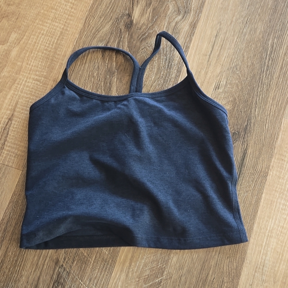 NWOT Beyond yoga crop tank bra - size small,  nocturnal navy